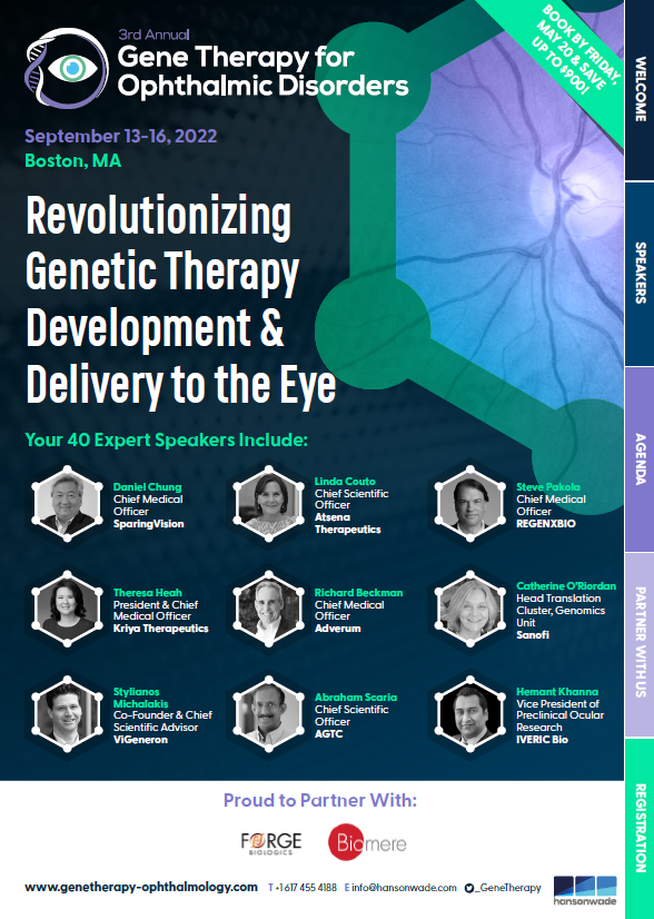 Gene Therapy Ophthalmic Disorders - Full Event Guide