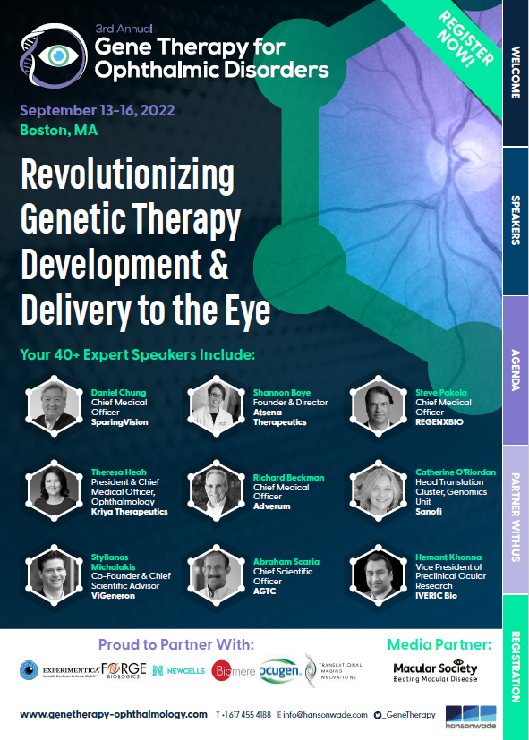Gene Therapy Ophthalmic Disorders - Full Event Guide