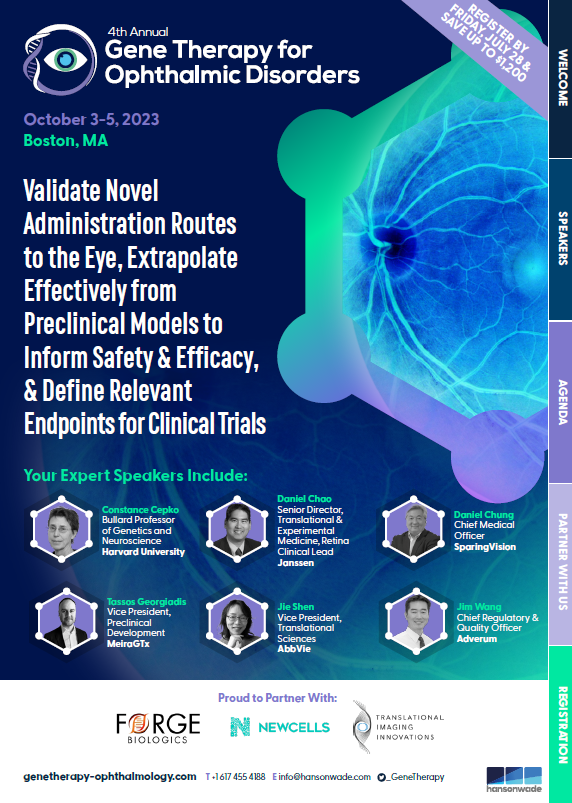 Full Event Guide 4th Annual Gene Therapy for Ophthalmic Disorders Summit