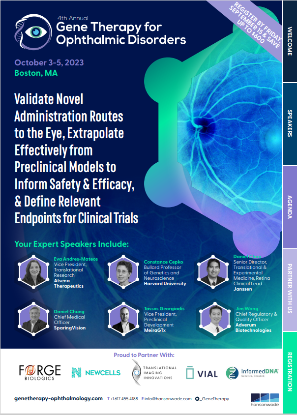 Full Event Guide - 4th Annual Gene Therapy For Ophthalmic Disorders Summit